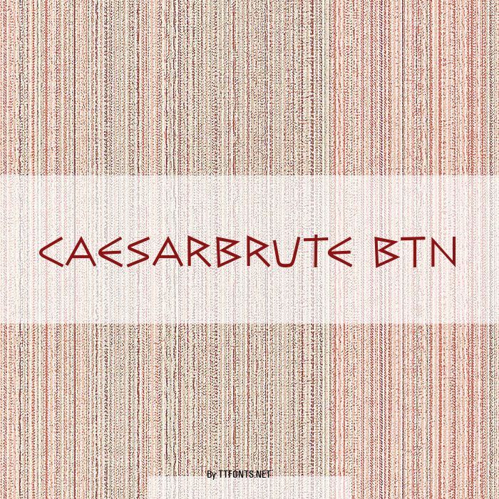 CaesarBrute BTN example